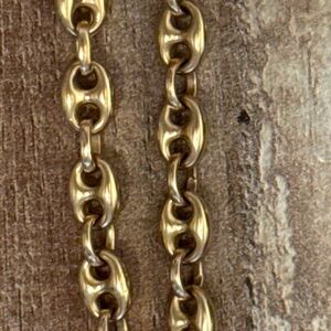 14k solid gold Gucci puff mariner chain